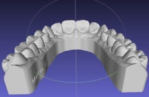 Rückseite der Dachrinnen flach